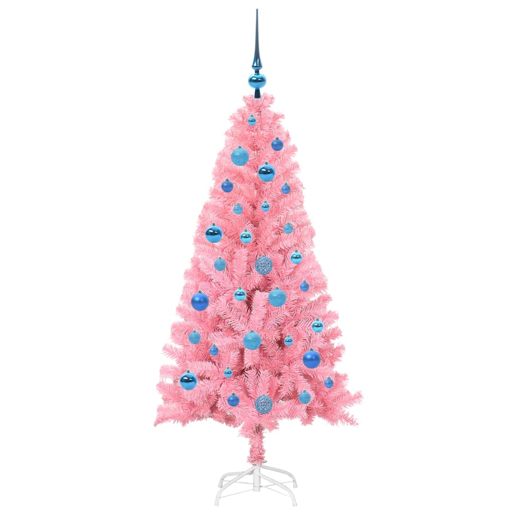 Kalėdų eglutė AURORA WINTER, su 150 LED stovu Rožinė 150 cm.