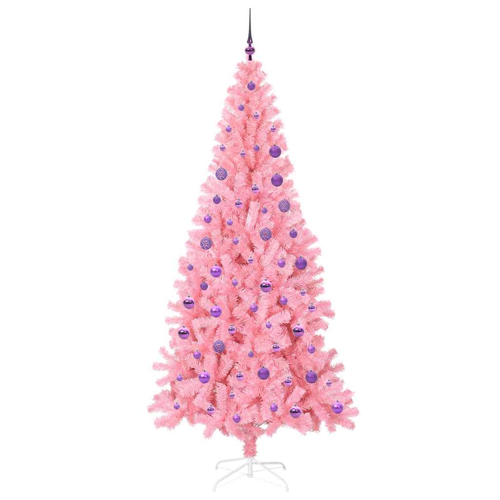 Kalėdų eglutė PINE BOREAL, su 300 LED stovu Rožinė 180 cm.