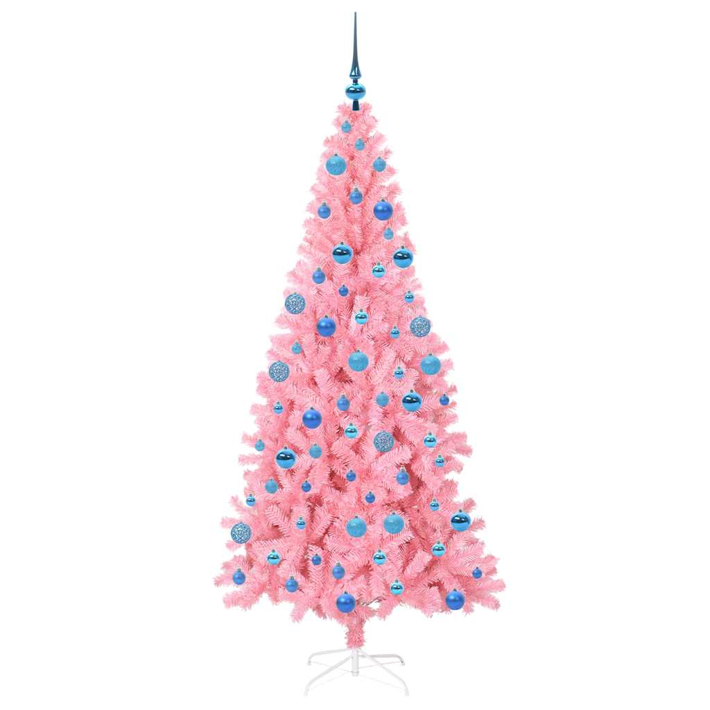 Kalėdų eglutė PINE BOREAL, su 300 LED stovu Rožinė 180 cm.