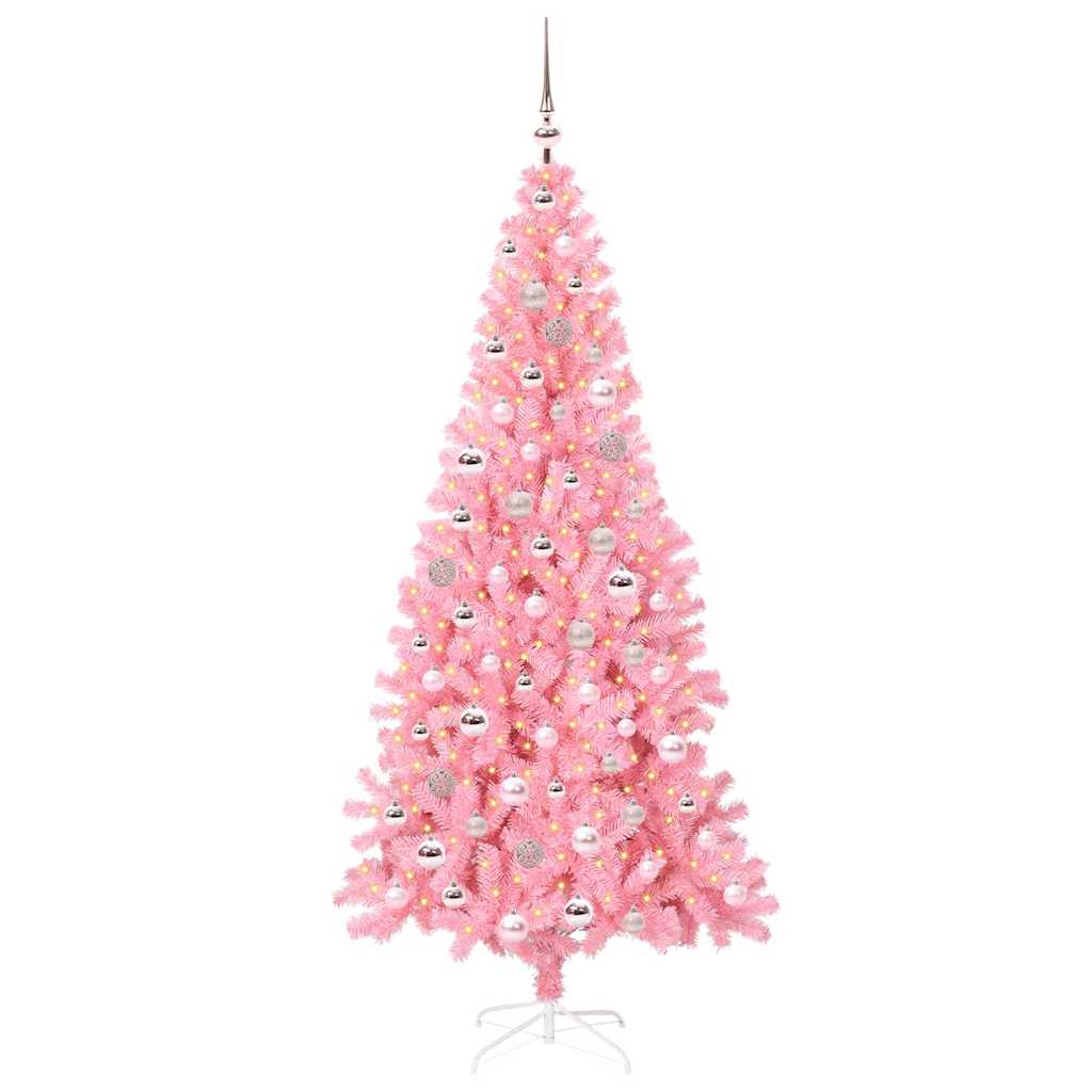 Kalėdų eglutė HORIZON AK, su 300 LED stovu Rožinė 210 cm.