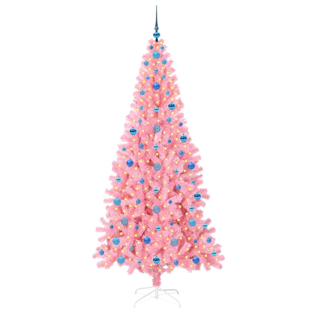 Kalėdų eglutė HORIZON AK, su 300 LED stovu Rožinė 210 cm.