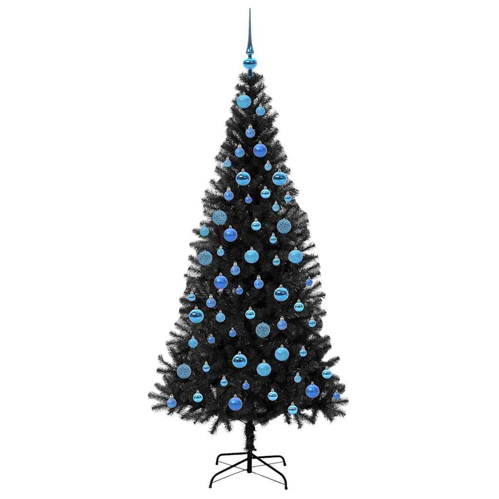 Christmas tree CRYSTAL BLOOM, with 300 LED stand Black 180 cm.