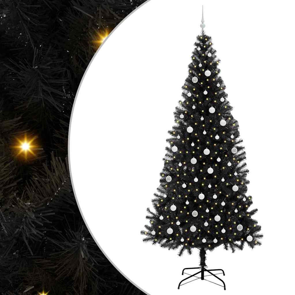 Kalėdų eglutė Juoda 240 cm PVC