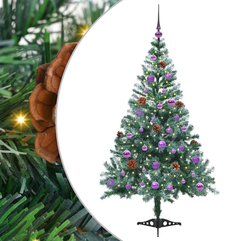 Dirbtinė Kalėdų eglutė Žalia 150 cm PVC ir plienas
