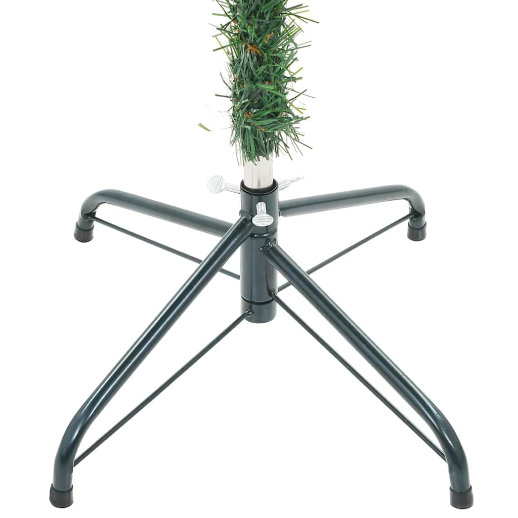 Artificial Christmas Tree with 300 LEDs Green 180 cm PVC and Steel