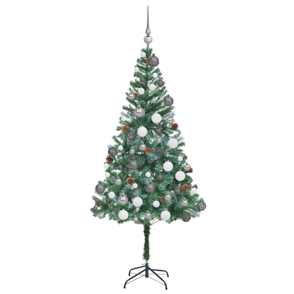 Dirbtinė Kalėdų eglutė su 300 LED Žalia 180 cm PVC ir plienas