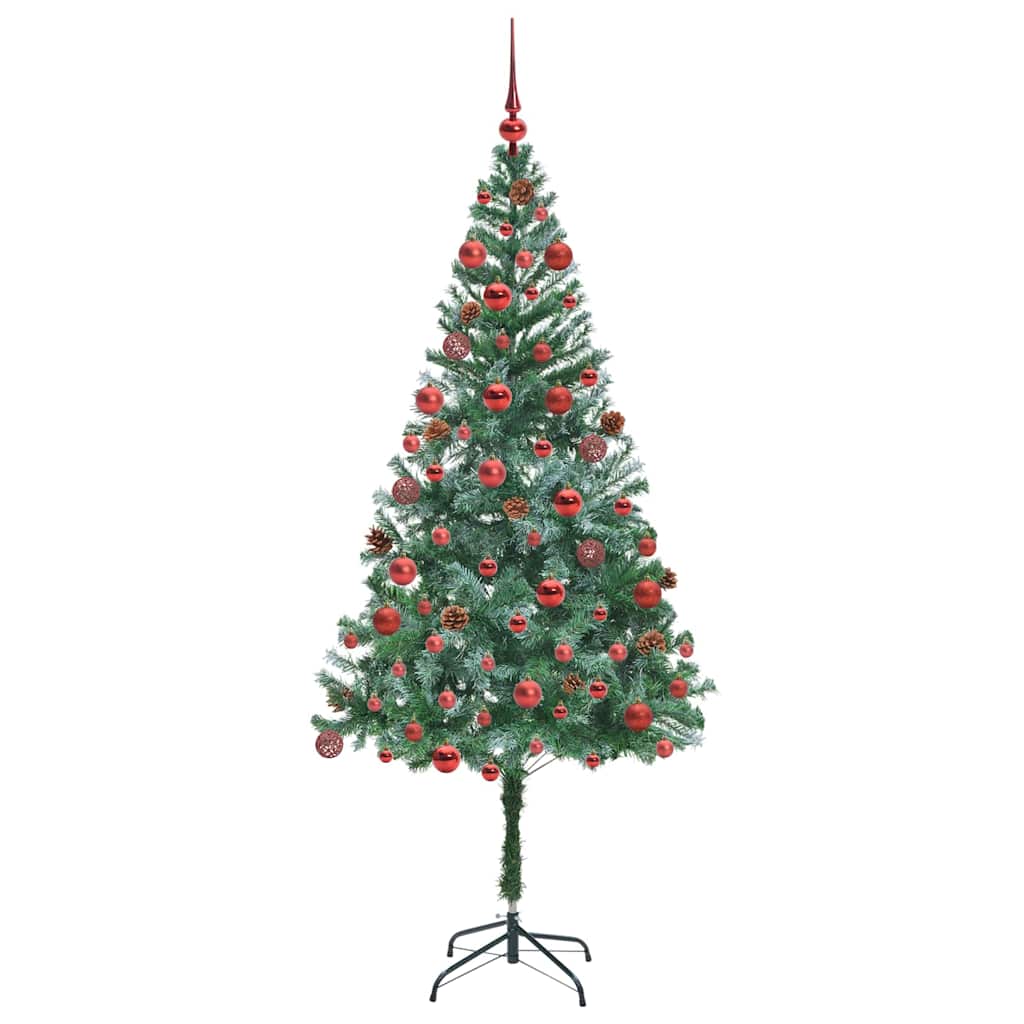 Dirbtinė Kalėdų eglutė su 300 LED Žalia 180 cm PVC ir plienas