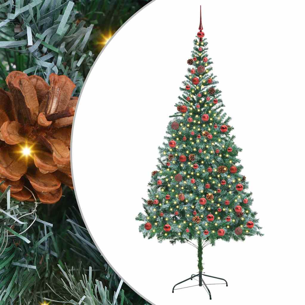 Dirbtinė Kalėdų eglutė Žalia 210 cm PVC ir plienas
