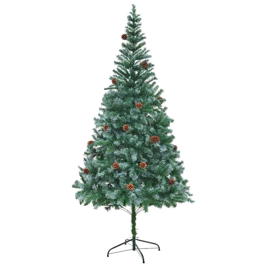 Dirbtinė Kalėdų eglutė su 300 LED Žalia 210 cm PVC ir plienas