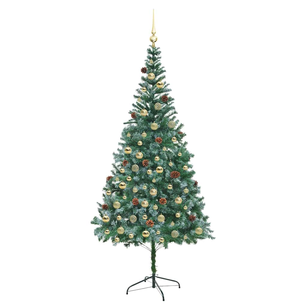 Dirbtinė Kalėdų eglutė Žalia 210 cm PVC ir plienas