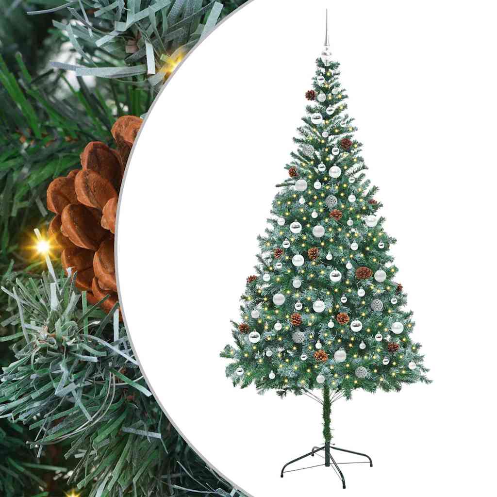 Dirbtinė Kalėdų eglutė Žalia 210 cm PVC ir plienas