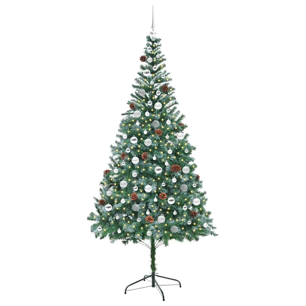 Dirbtinė Kalėdų eglutė Žalia 210 cm PVC ir plienas