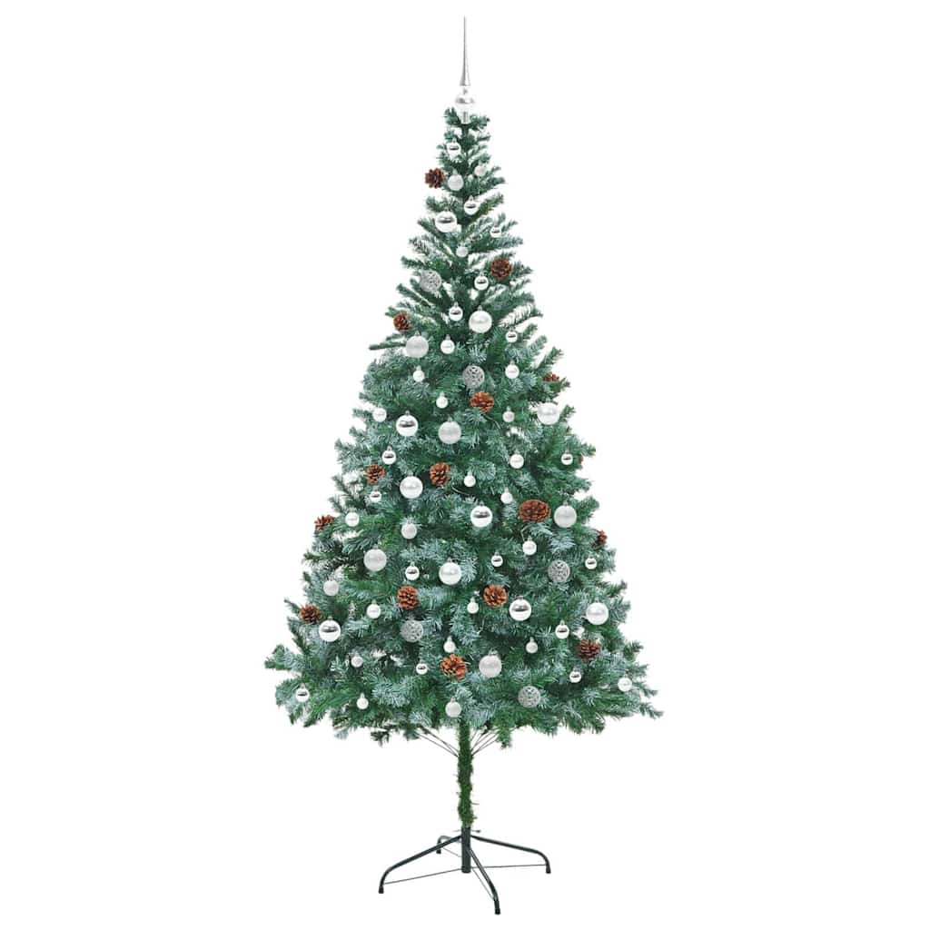 Dirbtinė Kalėdų eglutė Žalia 210 cm PVC ir plienas