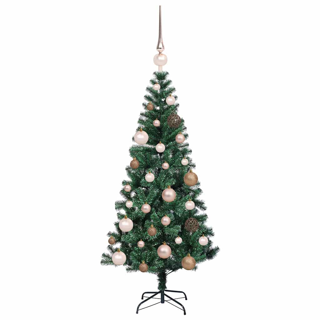 Dirbtinis prieššventinis eglutė su šviesomis Žalia 120 cm