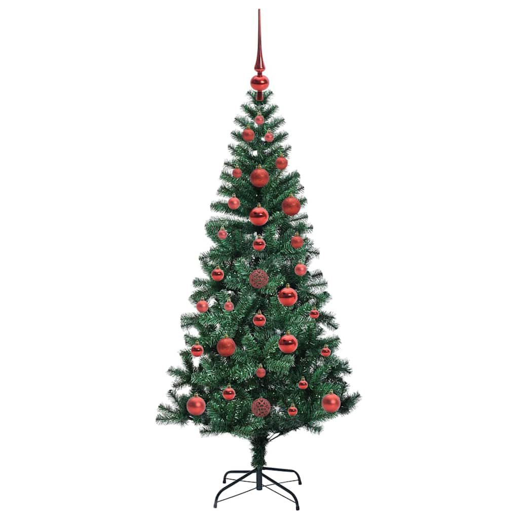 Dirbtinis prieššventinis eglutė su šviesomis Žalia 120 cm