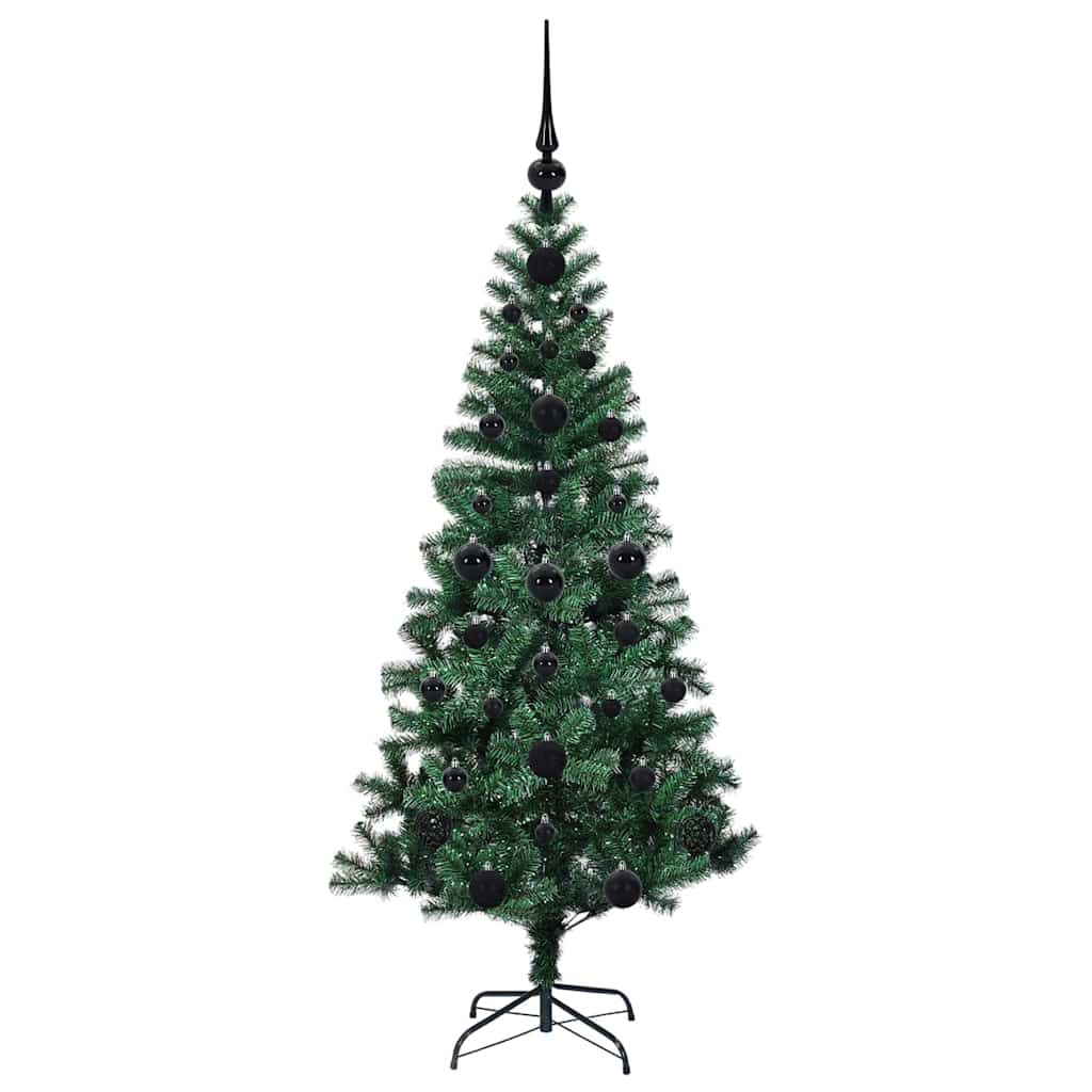 Mākslīgā Ziemassvētku eglīte ar gaismām Zaļa 120 cm