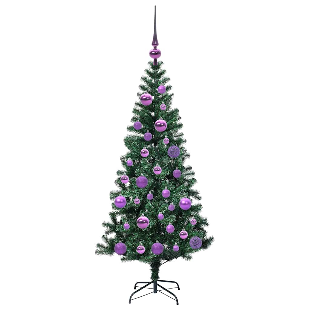 Dirbtinis prieššventinis eglutė su šviesomis Žalia 120 cm