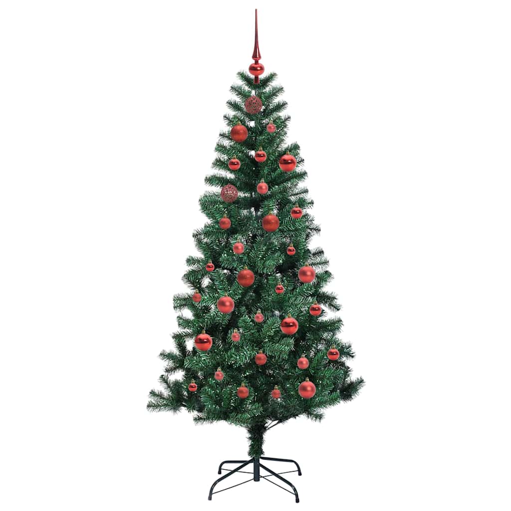 Artificial Pre-Lit Christmas Tree Green 150 cm