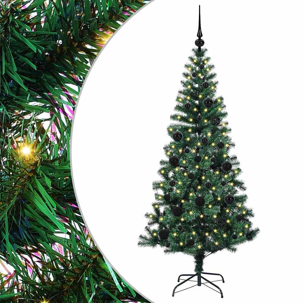 Artificial Pre-Lit Christmas Tree Green 150 cm