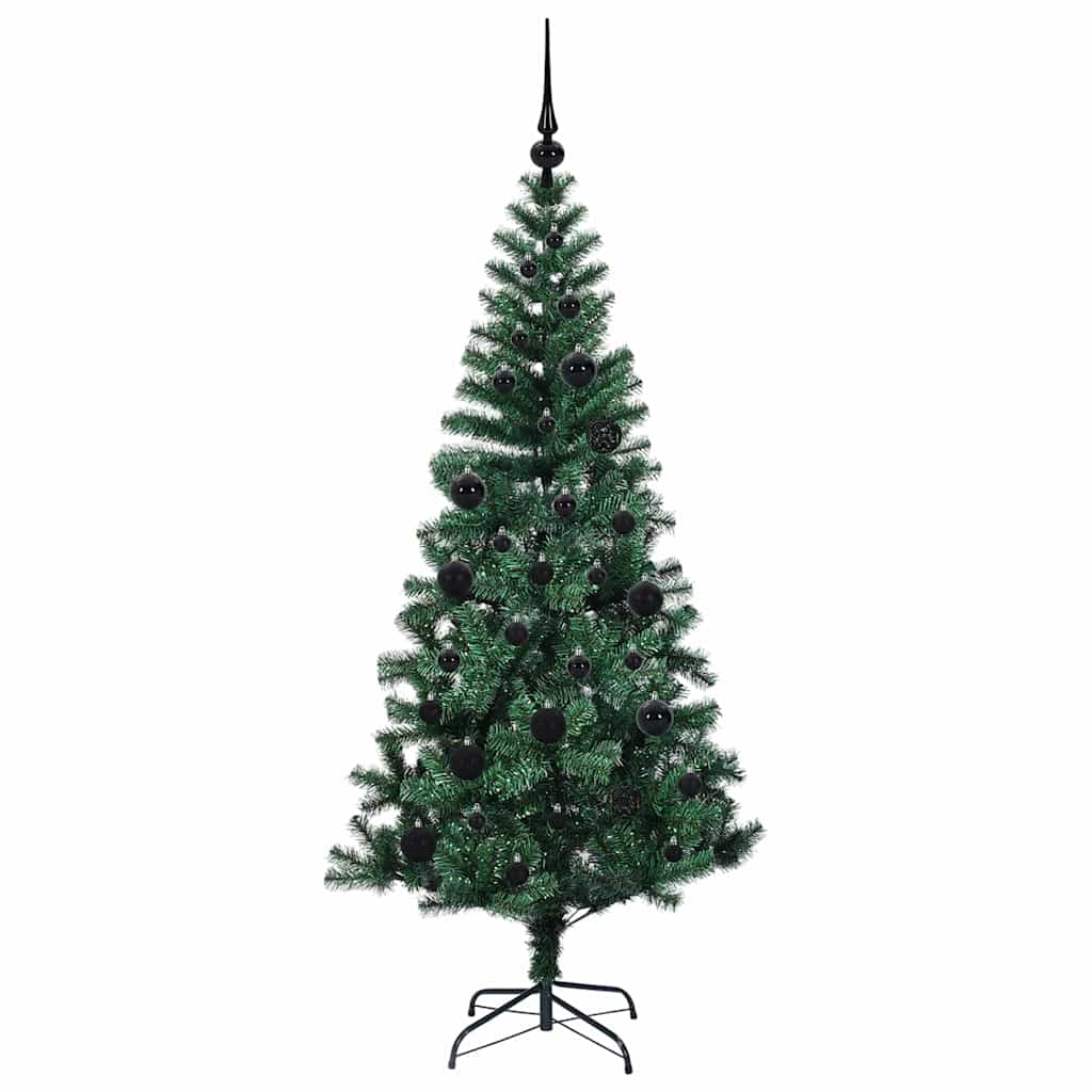 Dirbtinis prieššventinis eglutė su šviesomis Žalia 150 cm