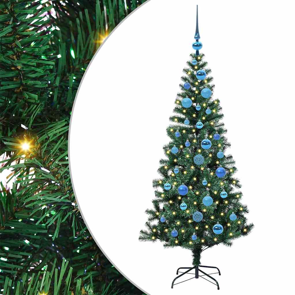 Artificial Pre-Lit Christmas Tree Green 150 cm
