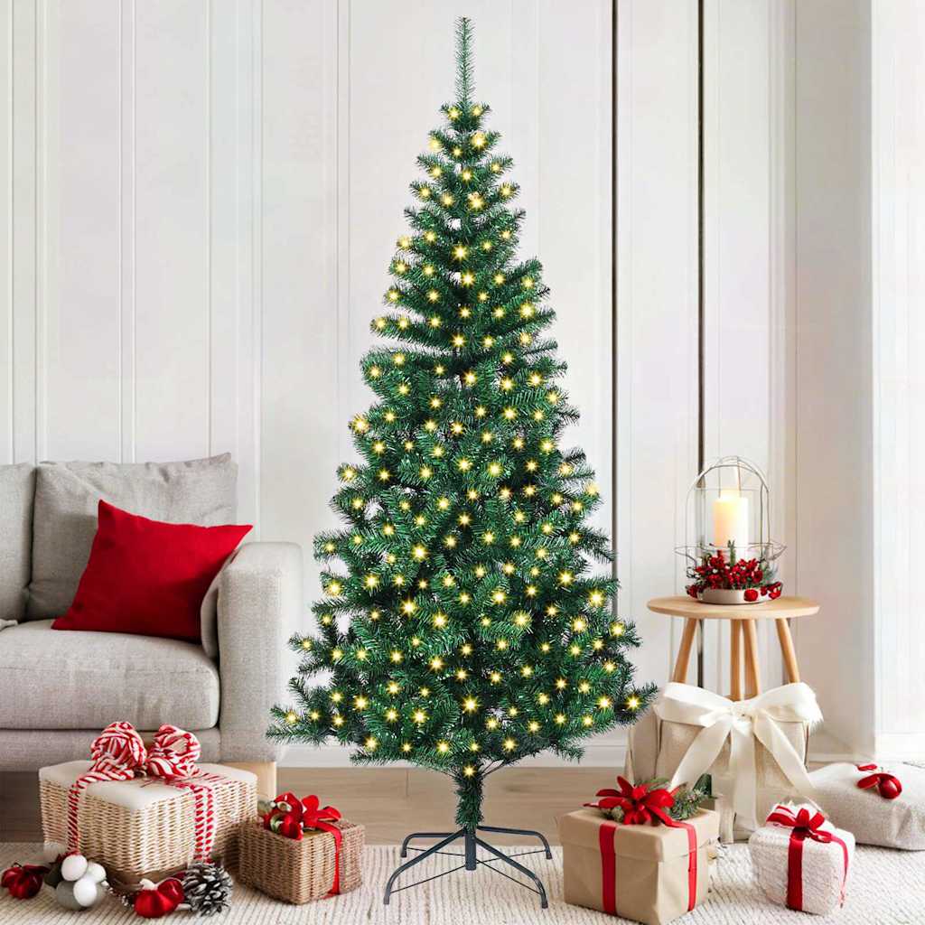 Artificial Pre-lit Christmas Tree Green 180 cm