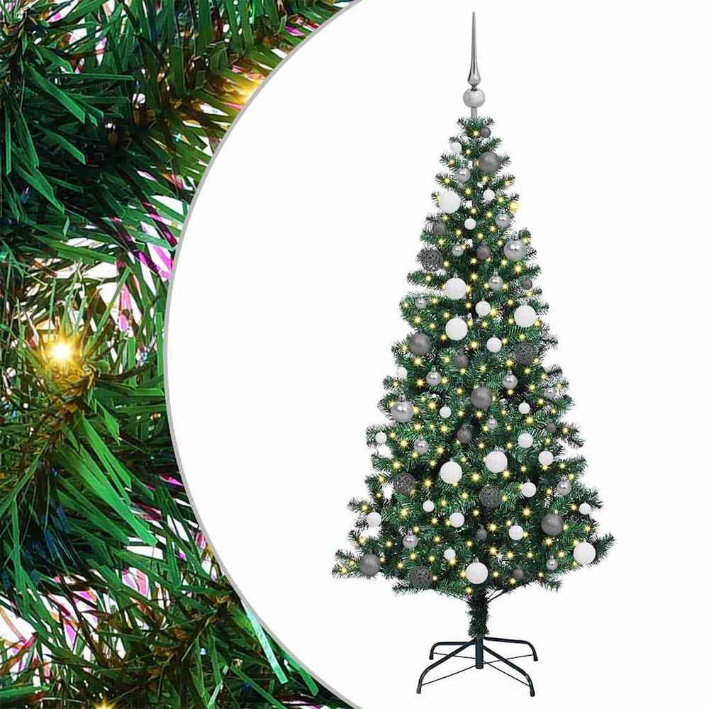 Artificial Pre-lit Christmas Tree Green 180 cm