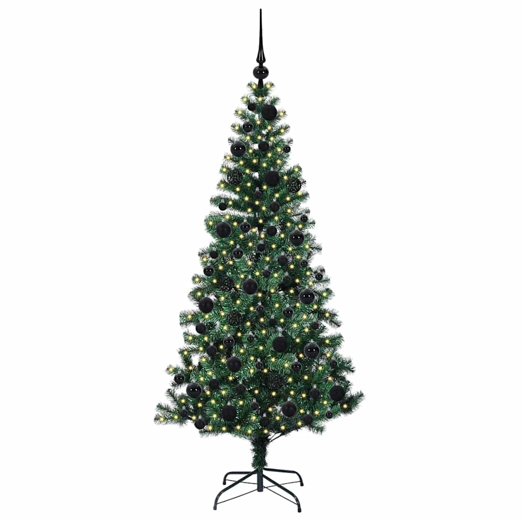 Mākslīgā pirmsvētku eglīte AURORA EMBER, ar gaismām Zaļa 180 cm.
