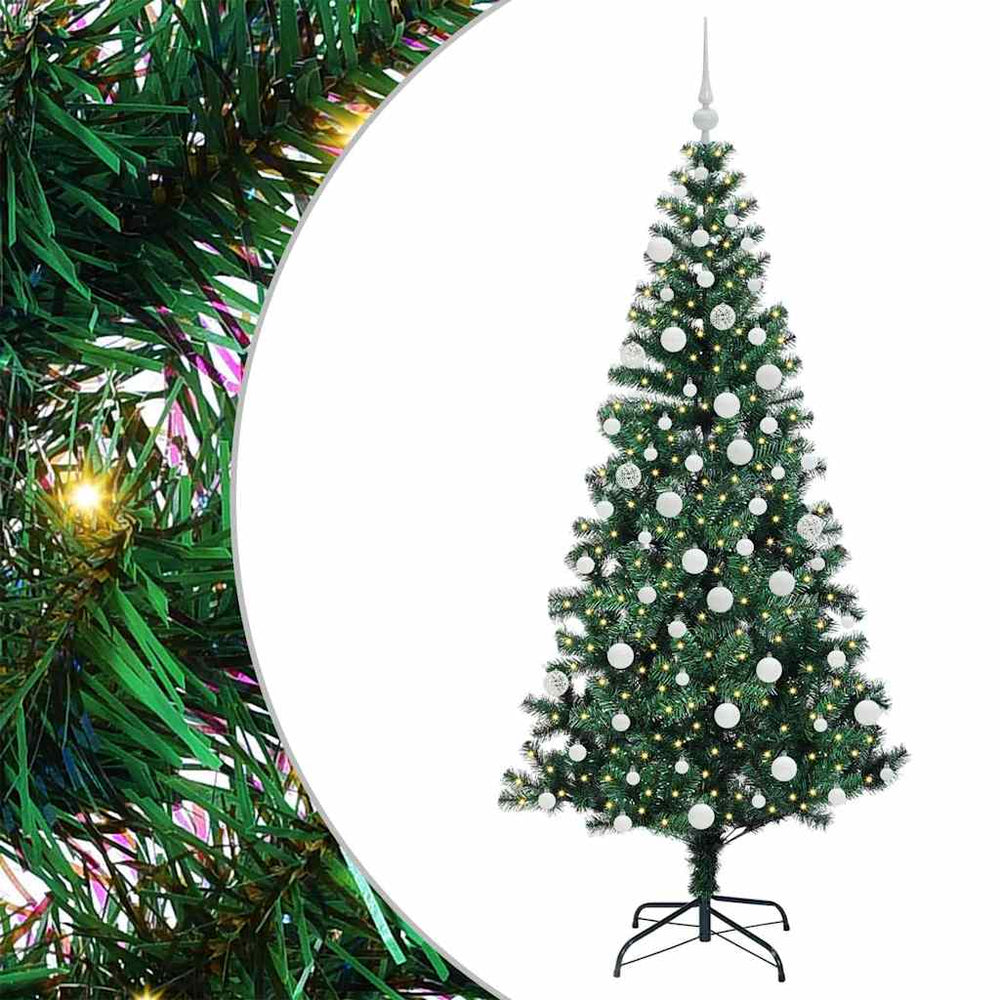 Artificial Pre-lit Christmas Tree Green 180 cm