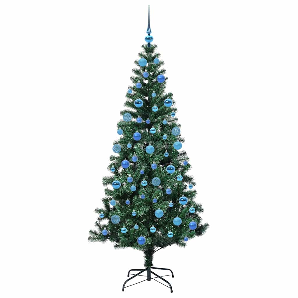 Mākslīgā pirmsvētku eglīte AURORA EMBER, ar lampiņām, zaļa, 180 cm.