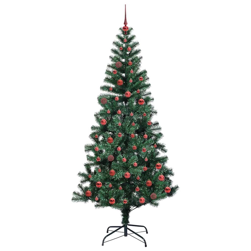 Dirbtinis prieššventinis eglutė su šviesomis Žalia 210 cm