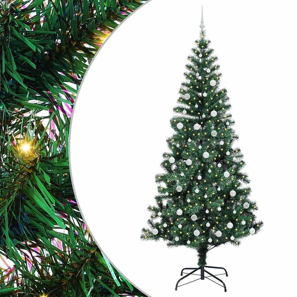 Artificial Pre-Lit Christmas Tree Green 240 cm