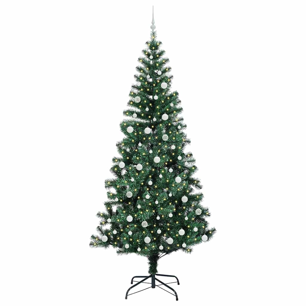 Artificial Pre-Lit Christmas Tree Green 240 cm