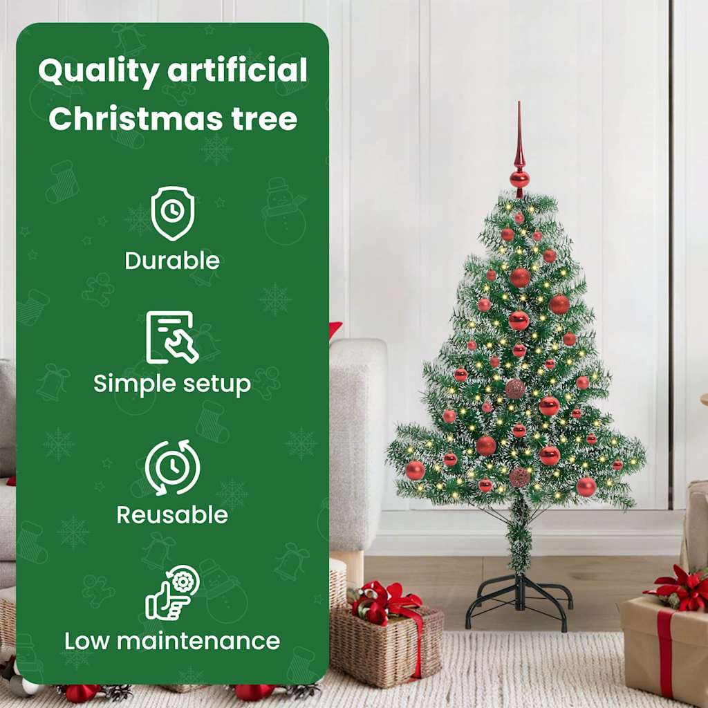 Dirbtinė Kalėdų Eglė Su Sniegu ir LED Šviesa su 150 LED 120 cm