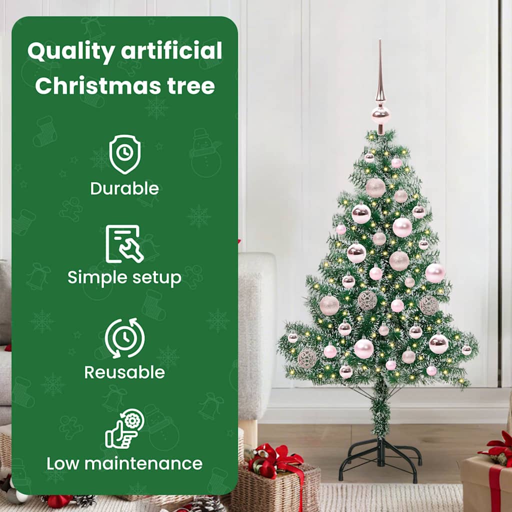Dirbtinė Kalėdų Eglė Su Sniegu ir LED Šviesa su 150 LED 120 cm
