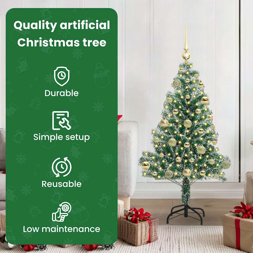Dirbtinė Kalėdų Eglė Su Sniegu ir LED Šviesa su 150 LED 120 cm
