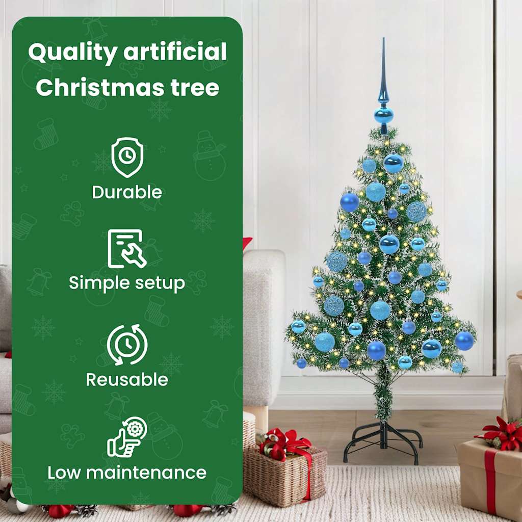 Dirbtinė Kalėdų Eglė Su Sniegu ir LED Šviesa su 150 LED 120 cm