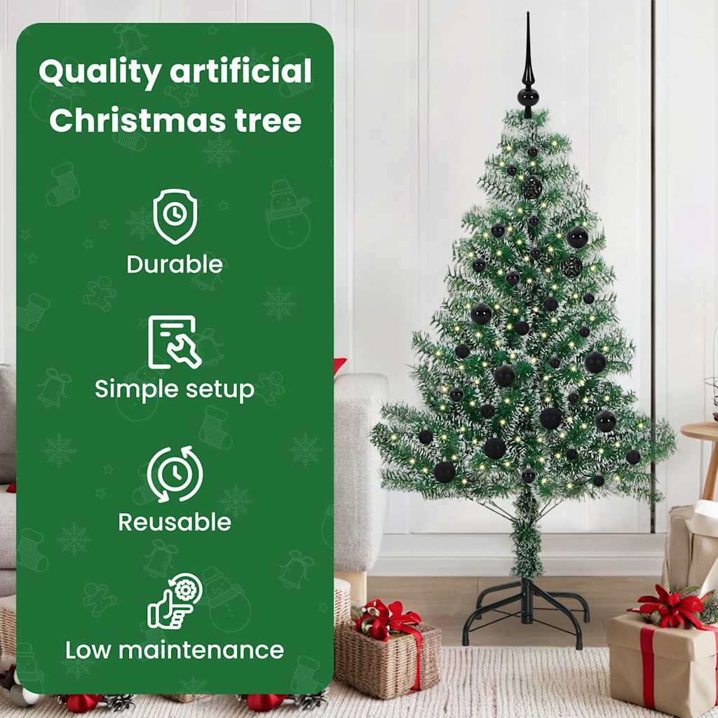 Dirbtinė Kalėdų Eglė Su Sniegu ir LED Šviesa su 150 LED 150 cm