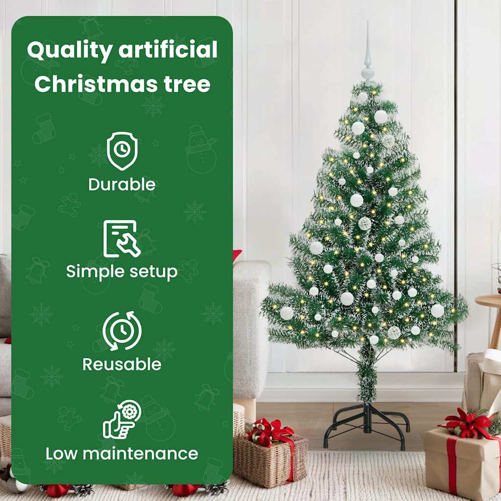 Dirbtinė Kalėdų Eglė Su Sniegu ir LED Šviesa su 150 LED 150 cm