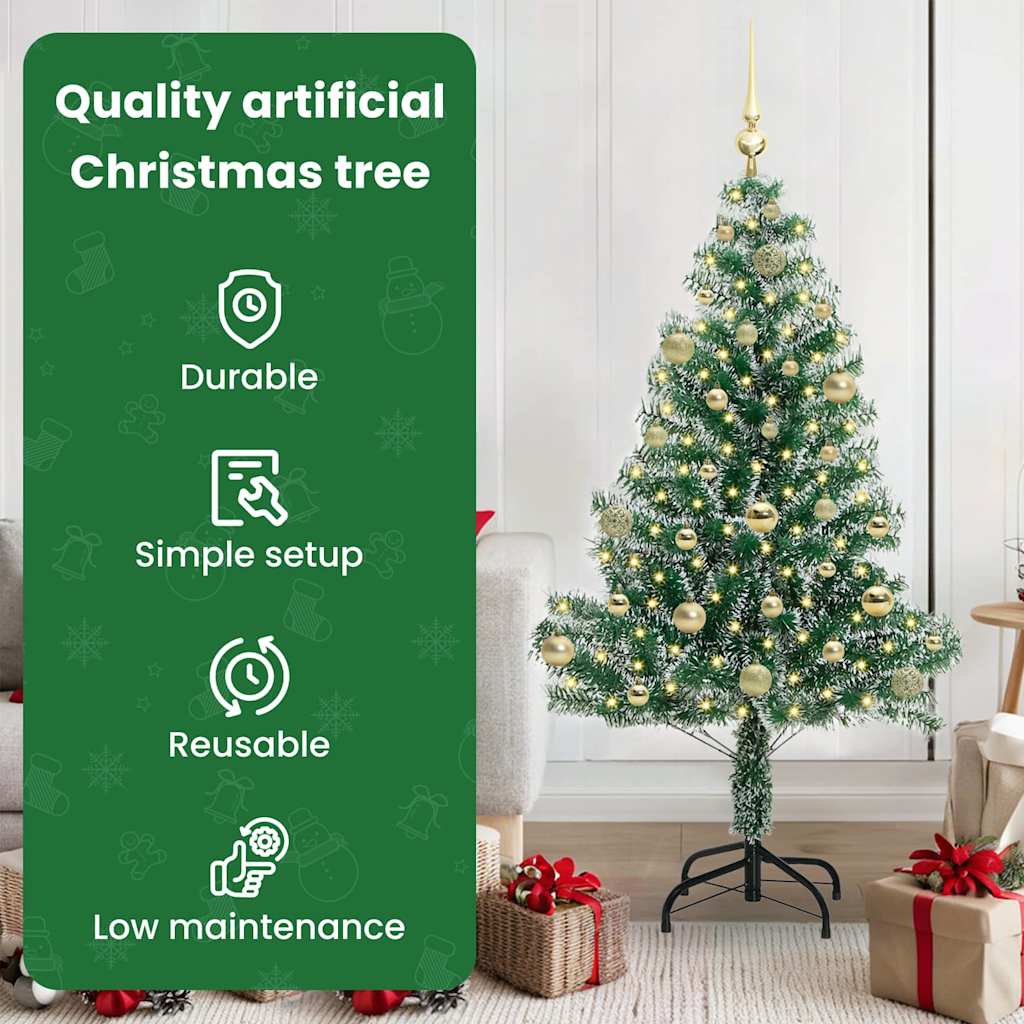 Dirbtinė Kalėdų Eglė Su Sniegu ir LED Šviesa su 150 LED 150 cm