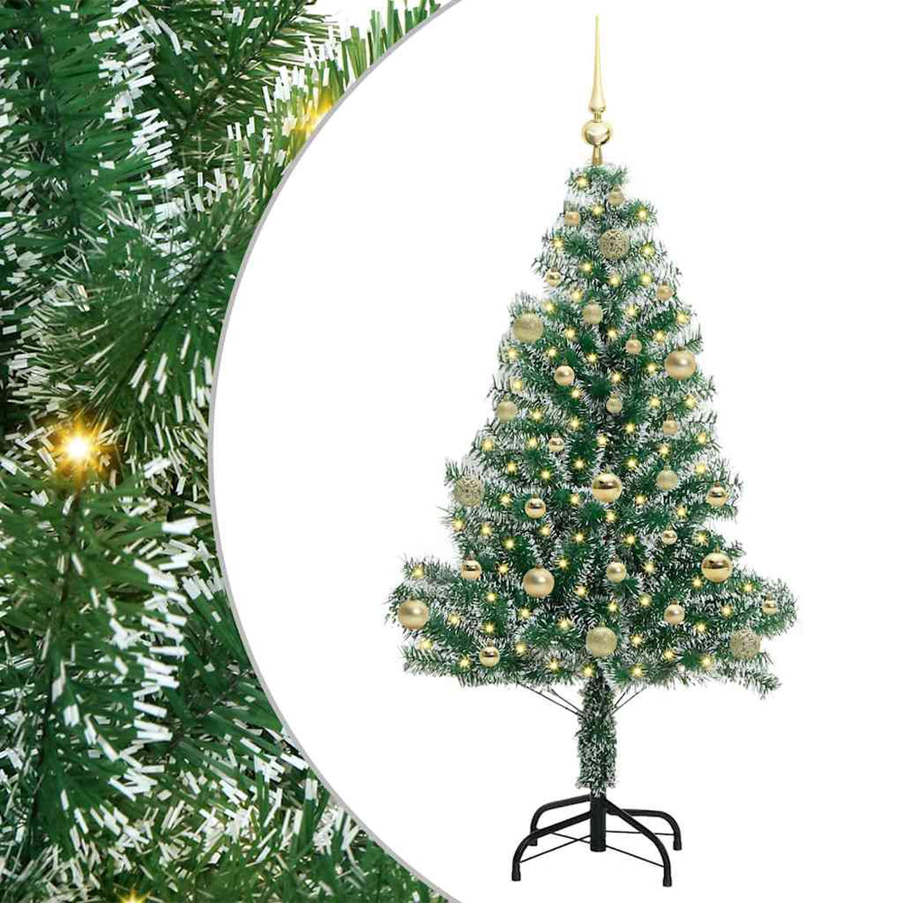Artificial Christmas Tree With Snow and LED Light with 150 LEDs 150 cm