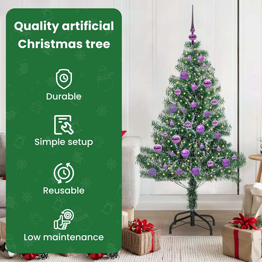 Dirbtinė Kalėdų Eglė Su Sniegu ir LED Šviesa su 150 LED 150 cm