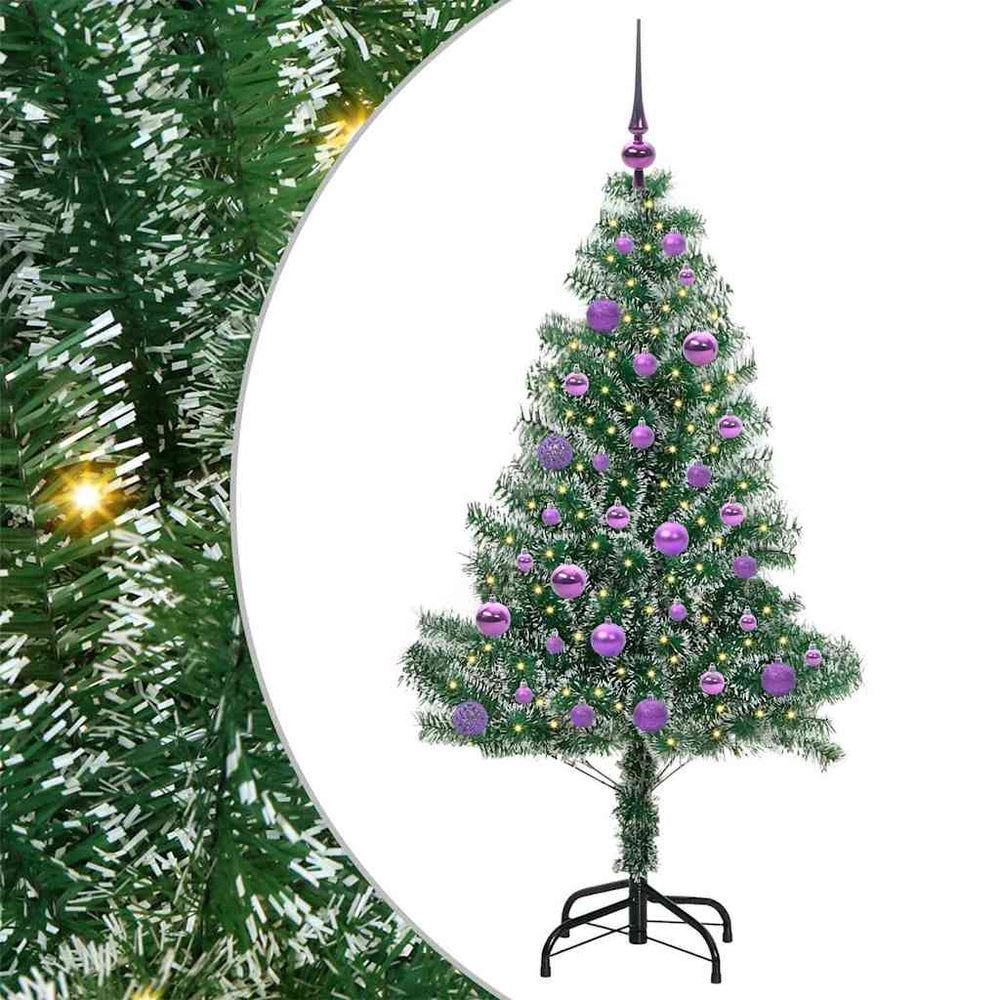 Artificial Christmas Tree With Snow and LED Light with 150 LEDs 150 cm