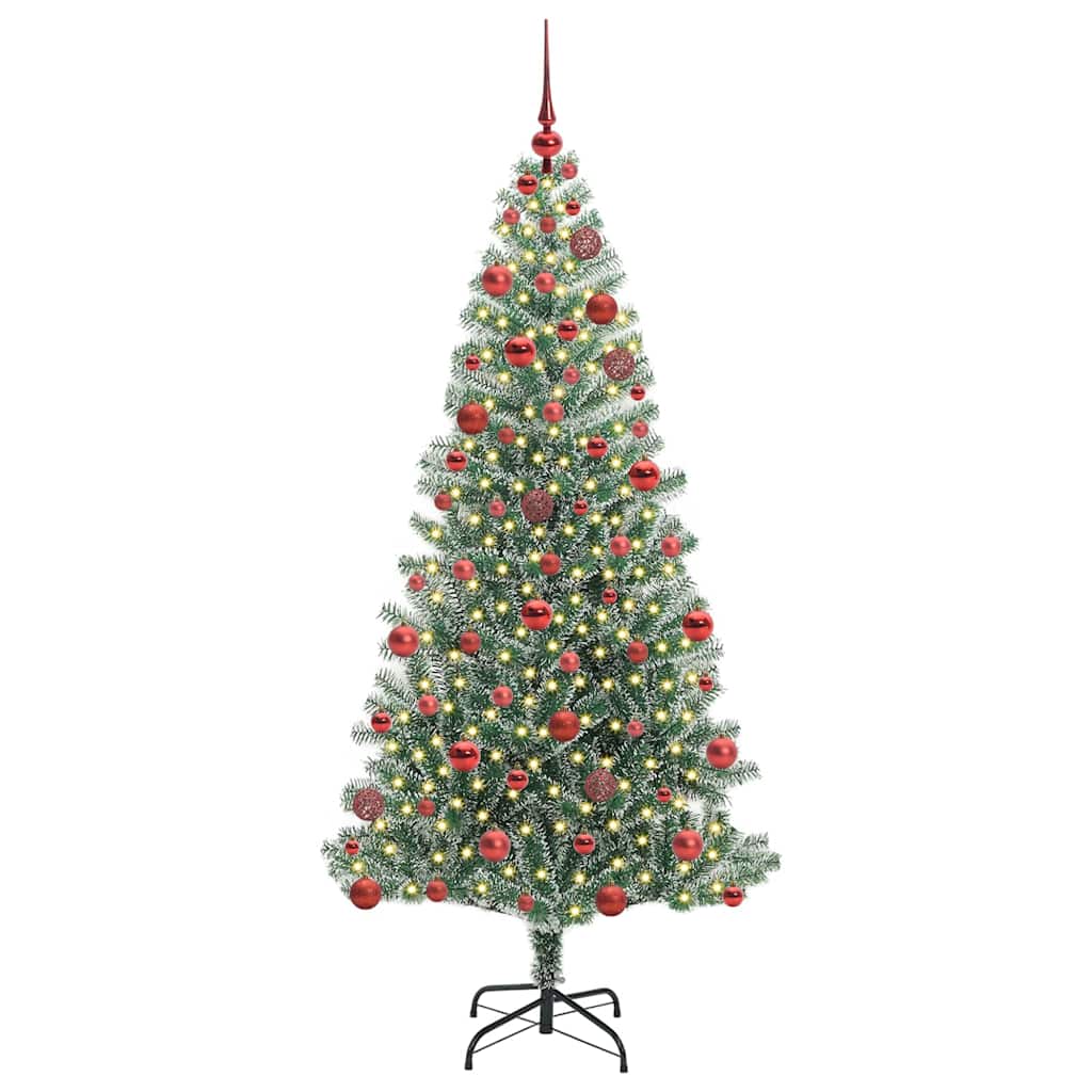 Dirbtinė Kalėdų Eglė Su Sniegu ir LED Šviesa su 300 LED 180 cm