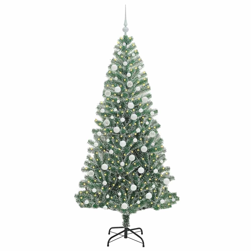 Dirbtinė Kalėdų Eglė Su Sniegu ir LED Šviesa su 300 LED 180 cm