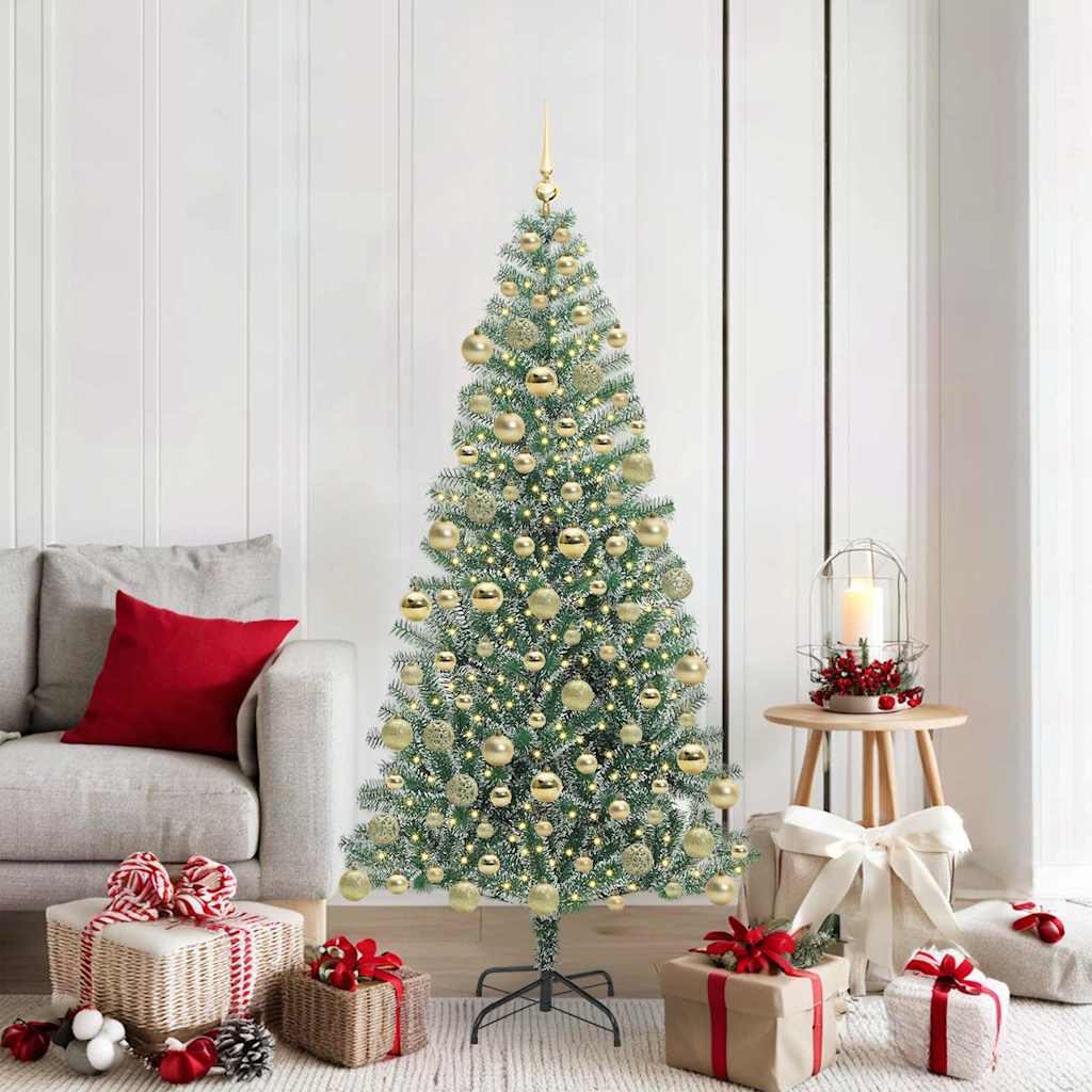 Dirbtinė Kalėdų Eglė Su Sniegu ir LED Šviesa su 300 LED 180 cm