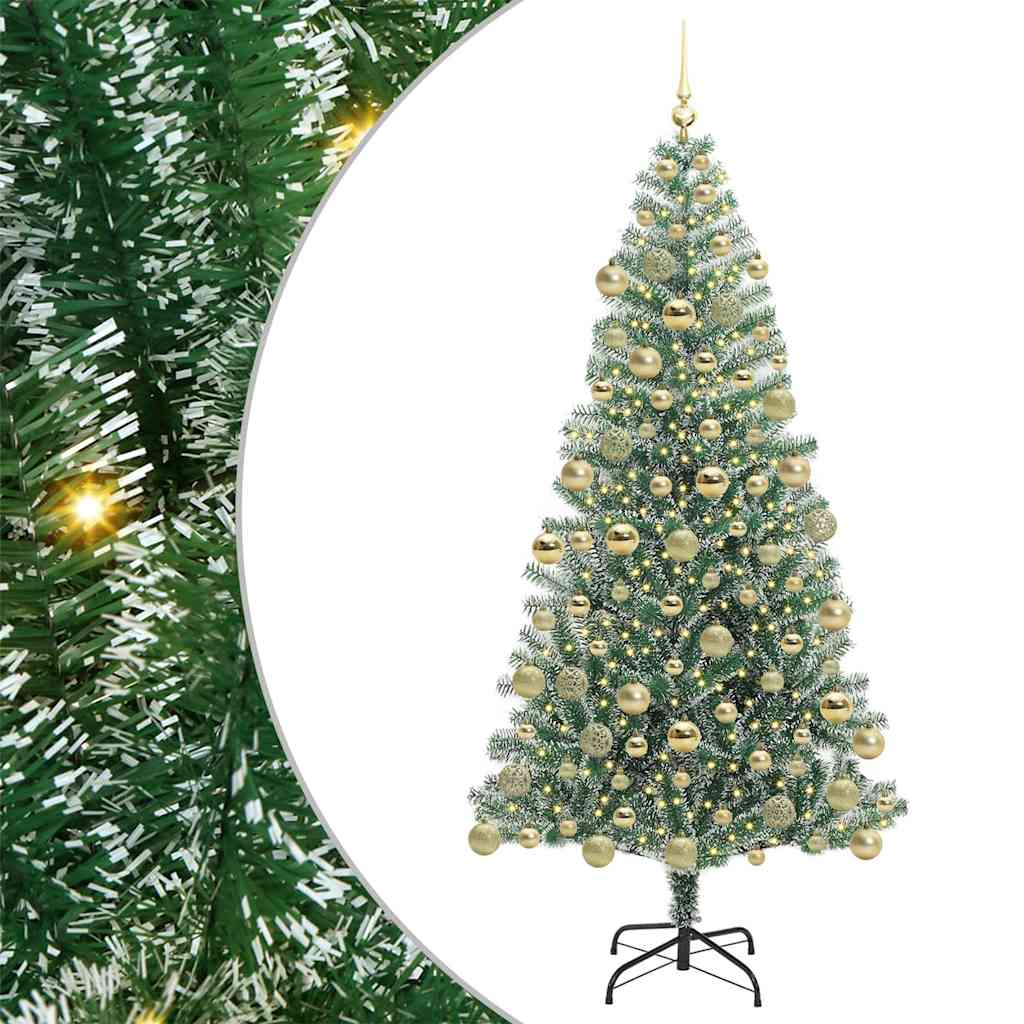 Dirbtinė Kalėdų Eglė Su Sniegu ir LED Šviesa su 300 LED 180 cm