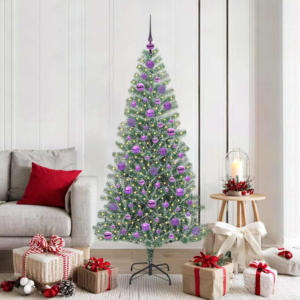Dirbtinė Kalėdų Eglė Su Sniegu ir LED Šviesa su 300 LED 180 cm