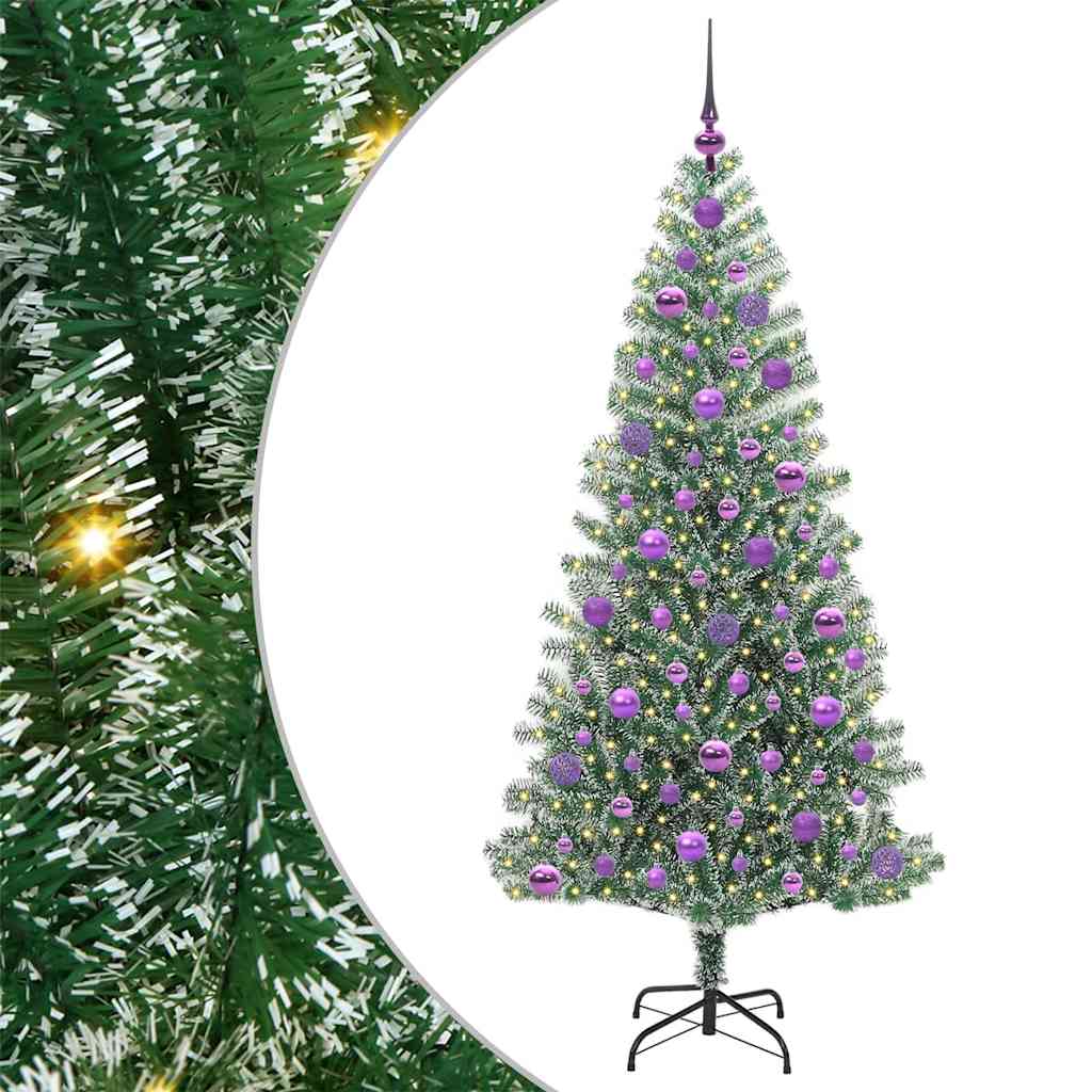 Dirbtinė Kalėdų Eglė Su Sniegu ir LED Šviesa su 300 LED 180 cm