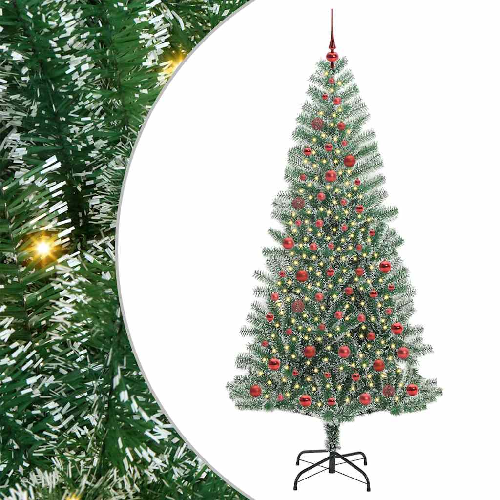 Dirbtinė Kalėdų Eglė Su Sniegu ir LED Šviesa su 300 LED 210 cm